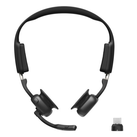 SHOKZ OpenMeet UC Trådløse Høretelefoner - Sort | Komfort, Kvalitet & Frihed til Din Lydoplevelse